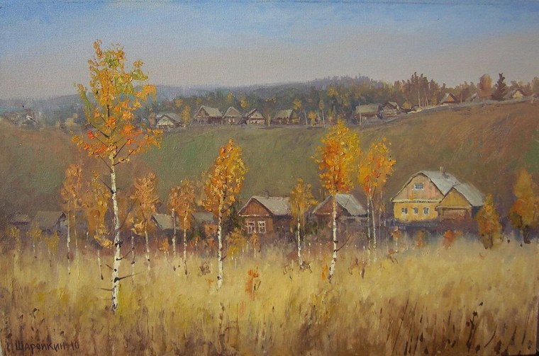 Береза ранней осенью