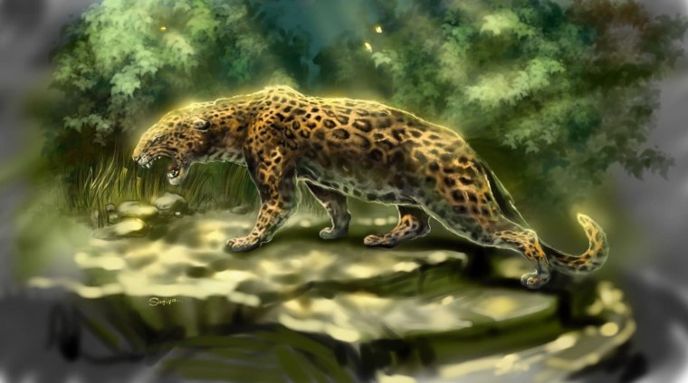 Леопард арт