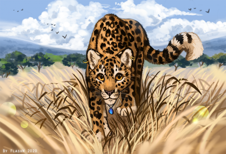 Механизированный леопард арт