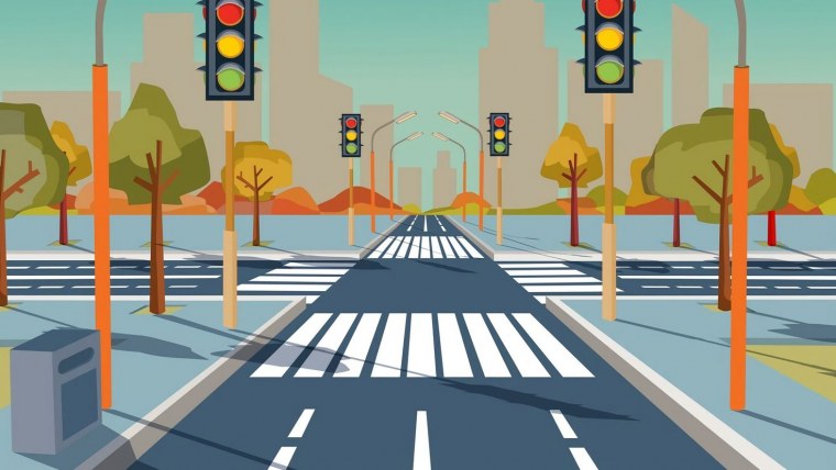 Дорога мультяшная