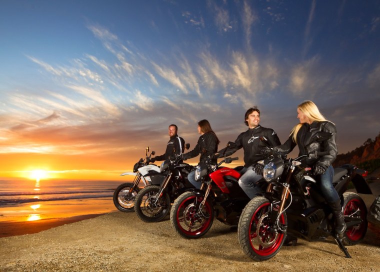 Байкер на мотоцикле