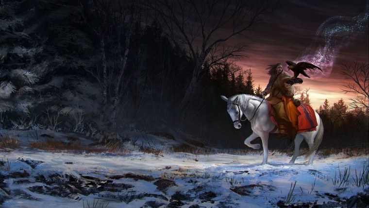 Всадник мчится