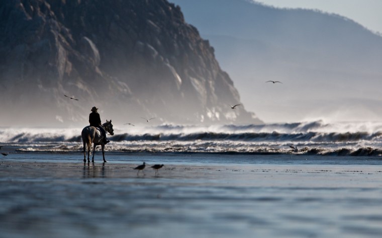 Всадник в горах