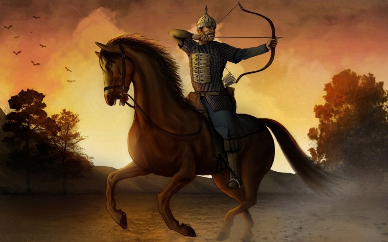 Воины на конях