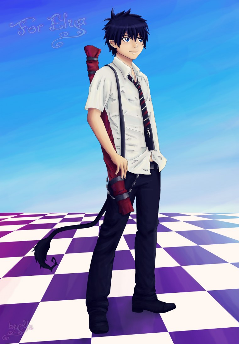 Синий экзорцист Рин Окумура