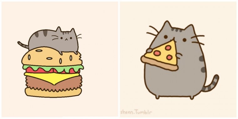 Картинки для срисовки котики няшки