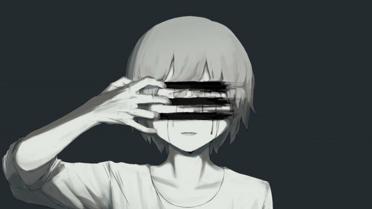 Депрессивная улыбка аниме