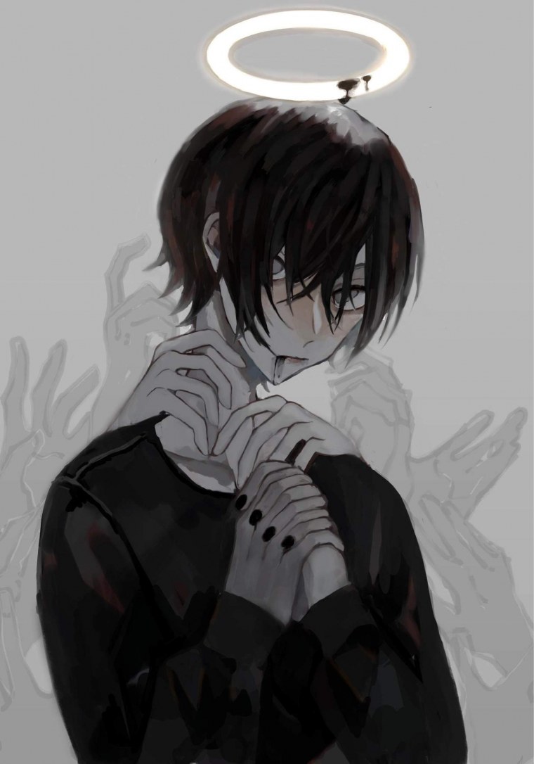 Депрессивный аниме пацан