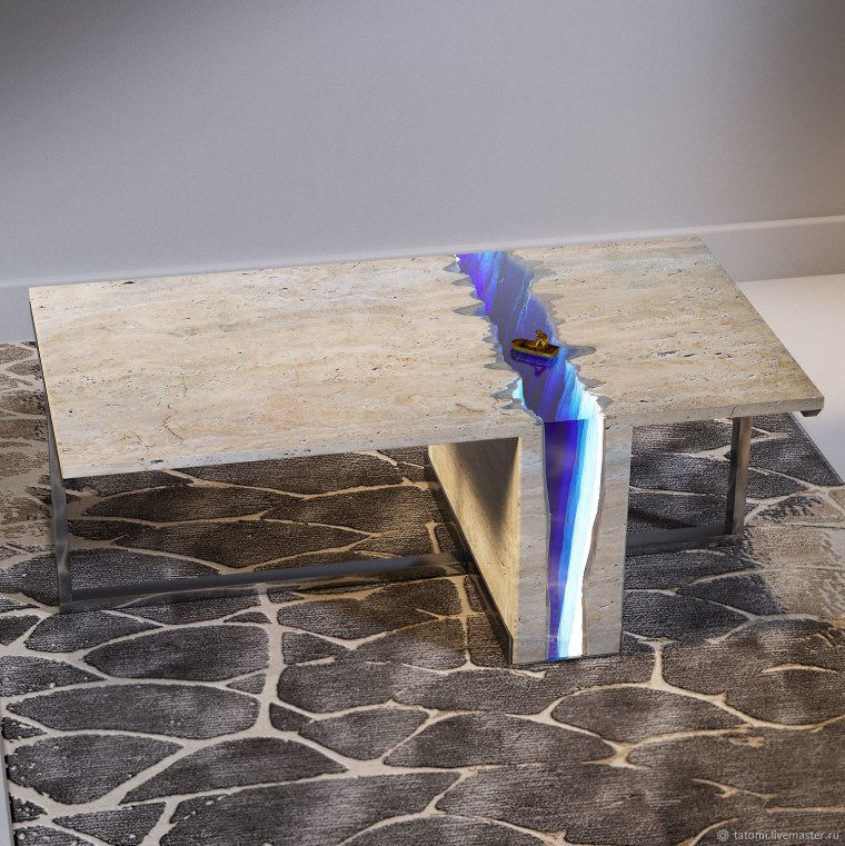 Стол слэб лава