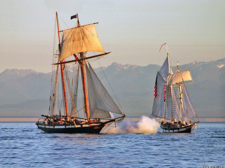 Шхуна Святой Петр в пиратах Карибского моря