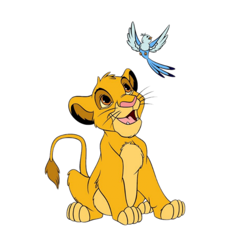 Король Лев Симба с короной