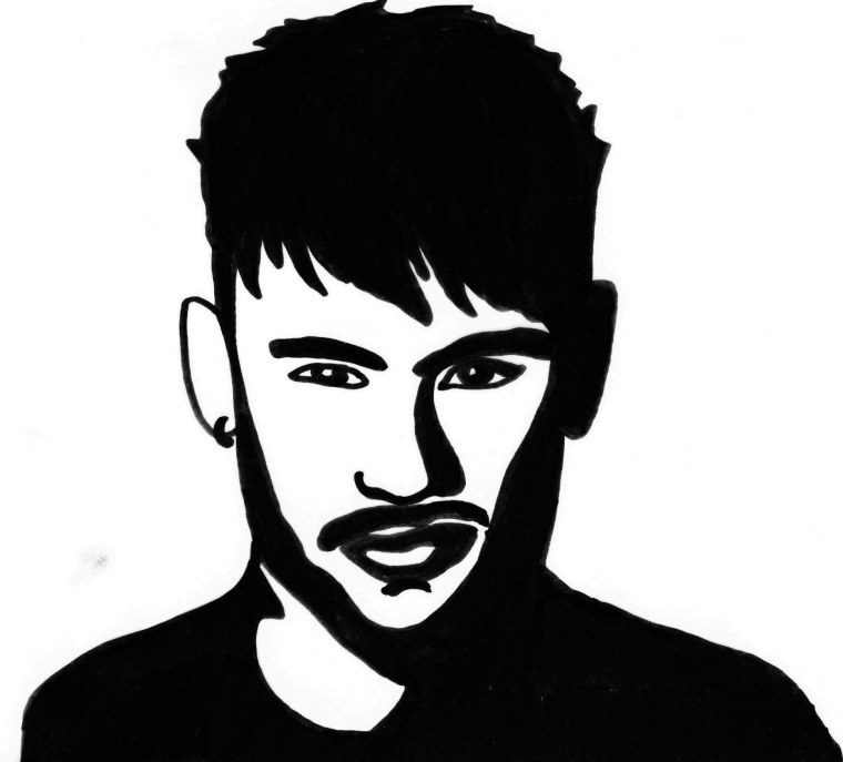 Трафарет Неймара