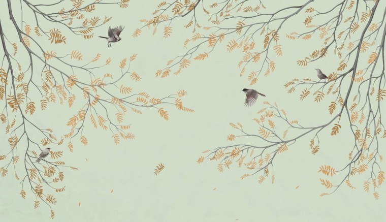 Фреска птицы