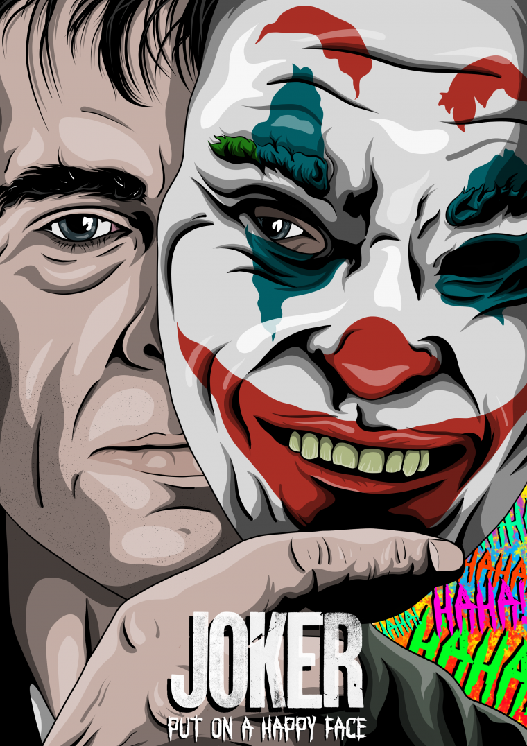 Плакат Joker смех