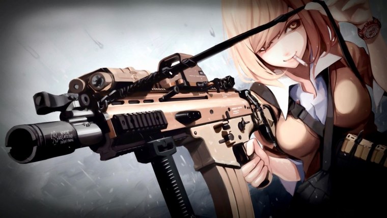 Аниме девушки с оружием