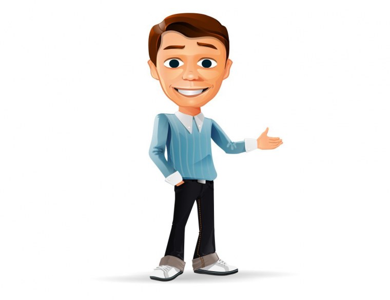 Мужчина с ноутбуком