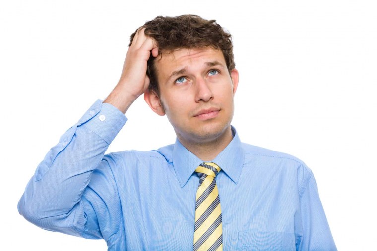 Человек задумался