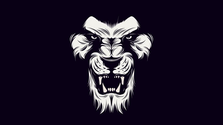 Белое граффити на черном фоне