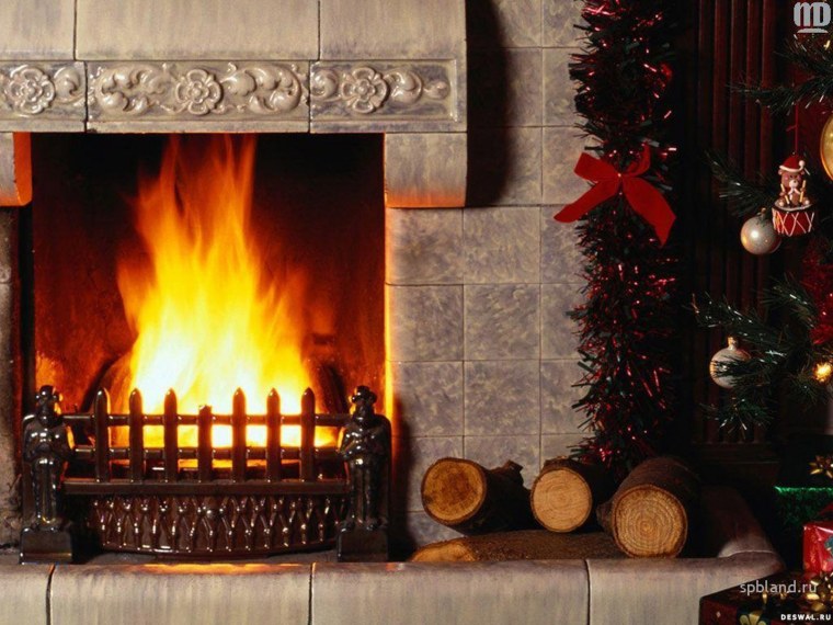 Зимний камин
