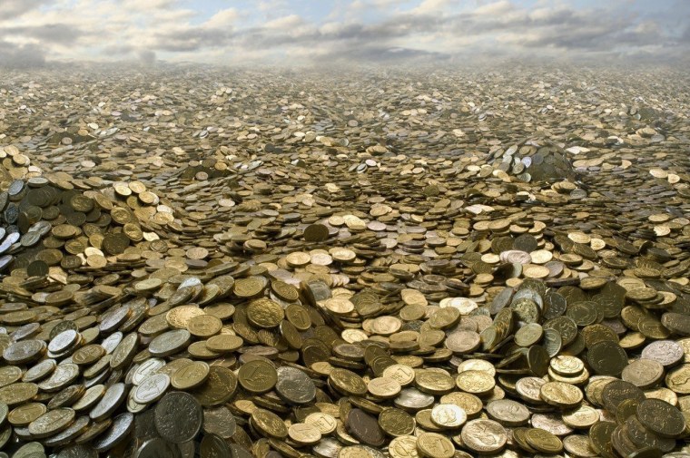 Гора золотых монет
