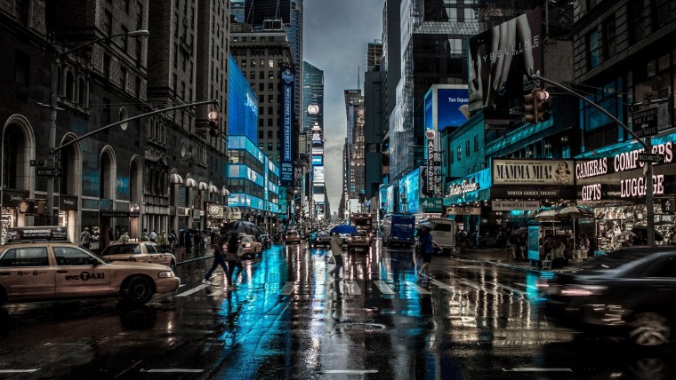 Городской пейзаж Нью Йорка Манхеттен