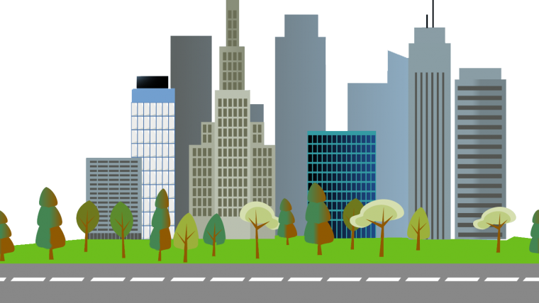 Мультяшный город