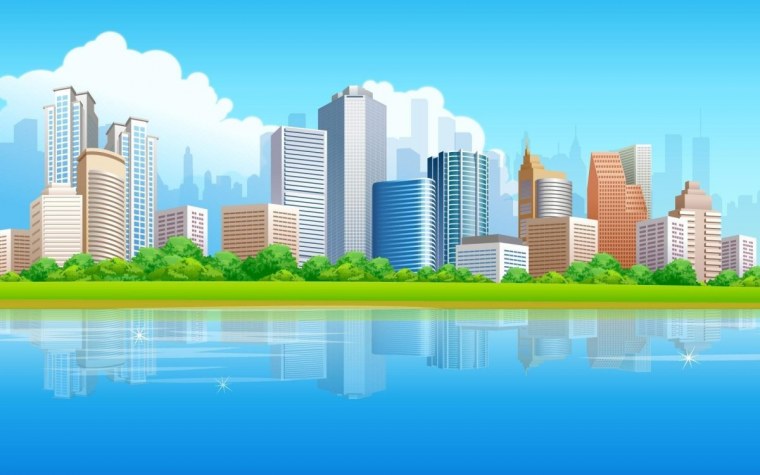 Векторное изображение города