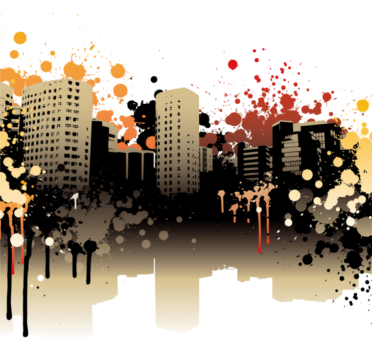 Векторный городской пейзаж