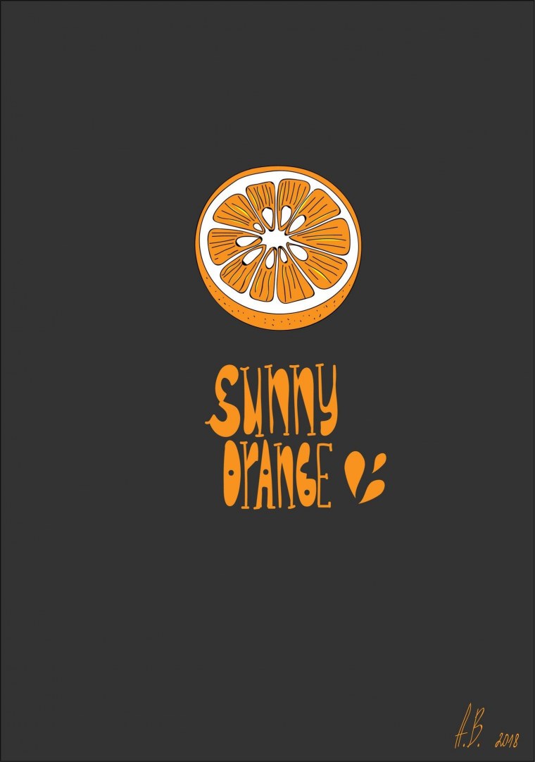 Апельсин плакат