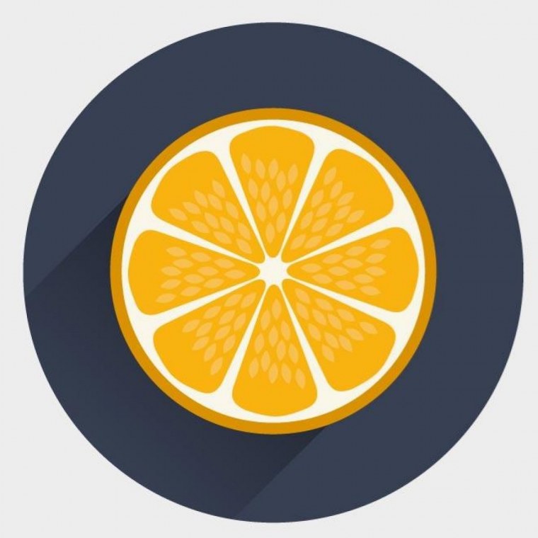 Стилизованный апельсин