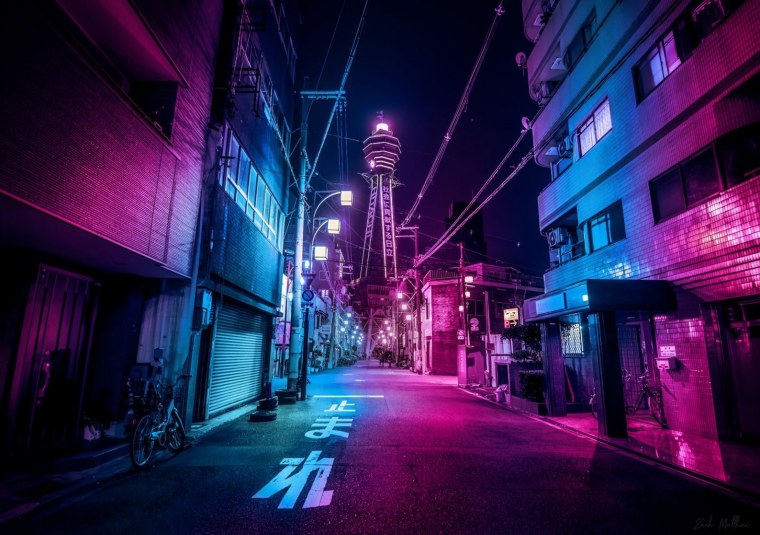 Неоновый фон для фотошопа