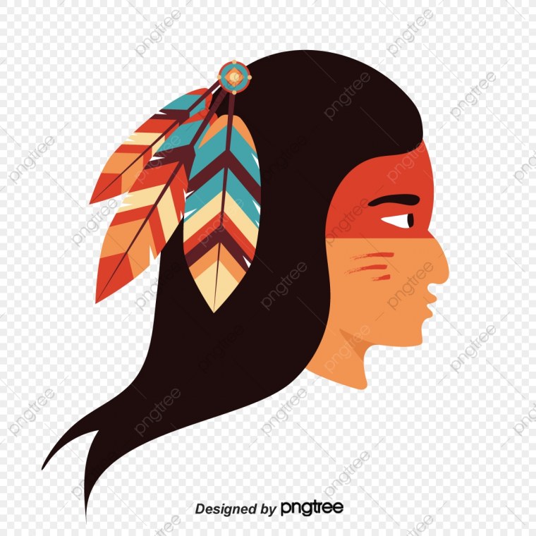 Индеец рисунок