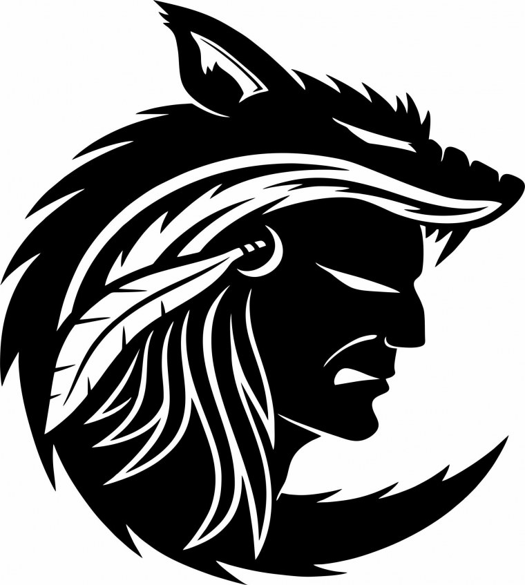 Наклейка индеец