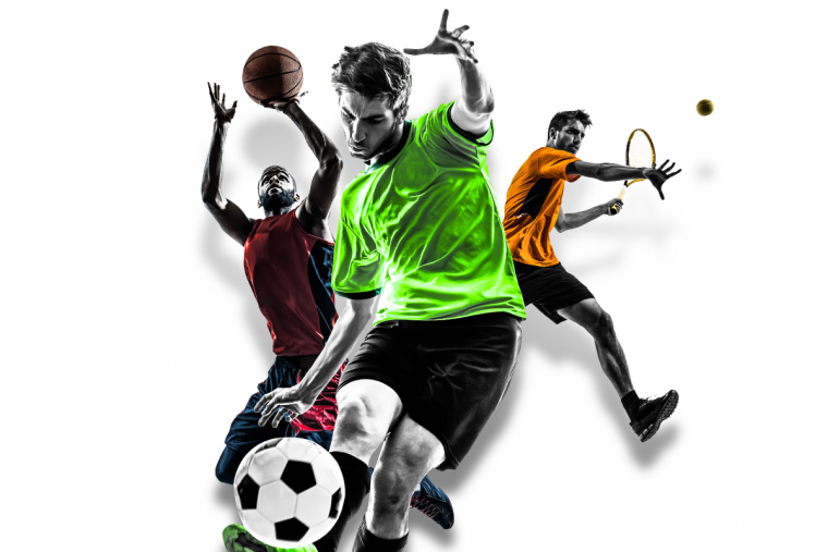 Футбольная тема на белом фоне