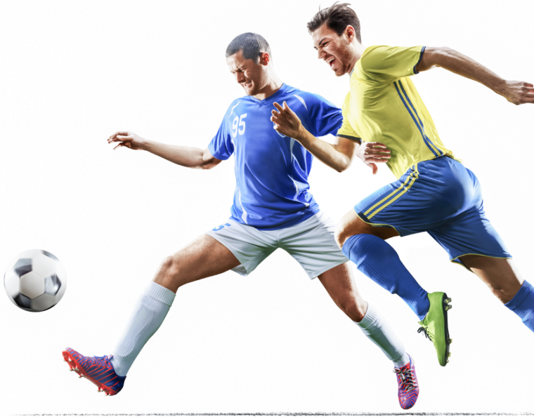 Футбол на белом фоне