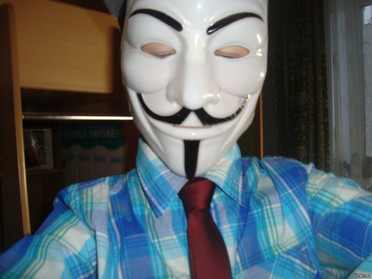 Смешная маска Анонимуса