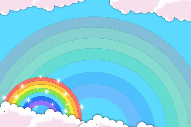 Радужные обои