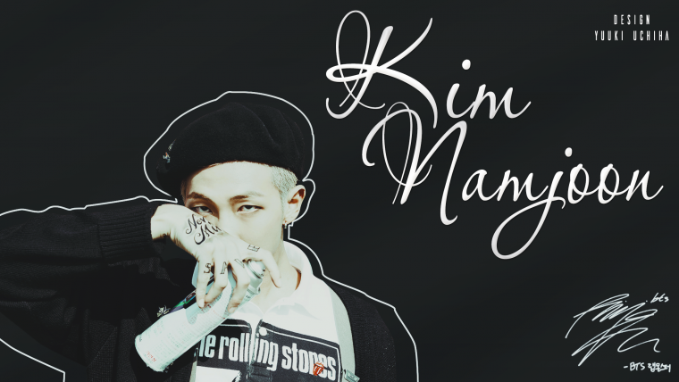 Надпись Ким Намджун