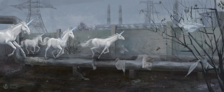 Эстетика розовошт Единорог