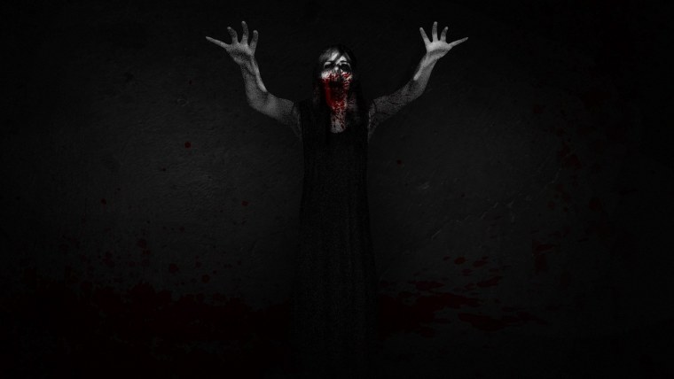 Мрачный страшный лес