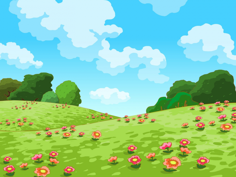 Зимний фон мультяшный