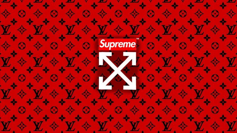 Supreme x Louis Vuitton принт
