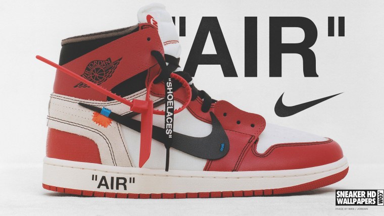 Обои с Nike Air Jordan 1 off White