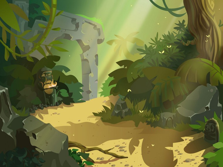 Казуальный лес арт