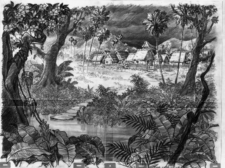 Гравюра тропики