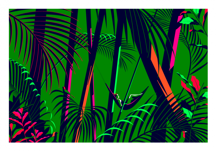 Фон в стиле тропиков