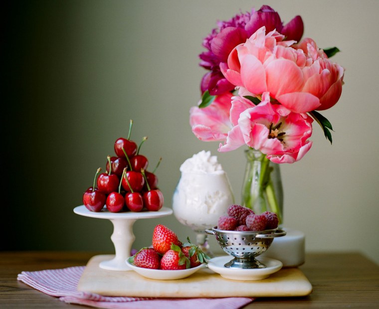 Открытки с фруктами и цветами