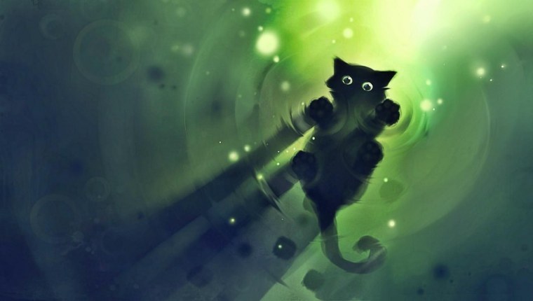 Красивая кошка арт