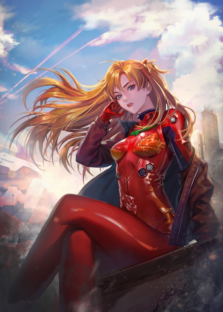 Аска Лэнгли Евангелион арт