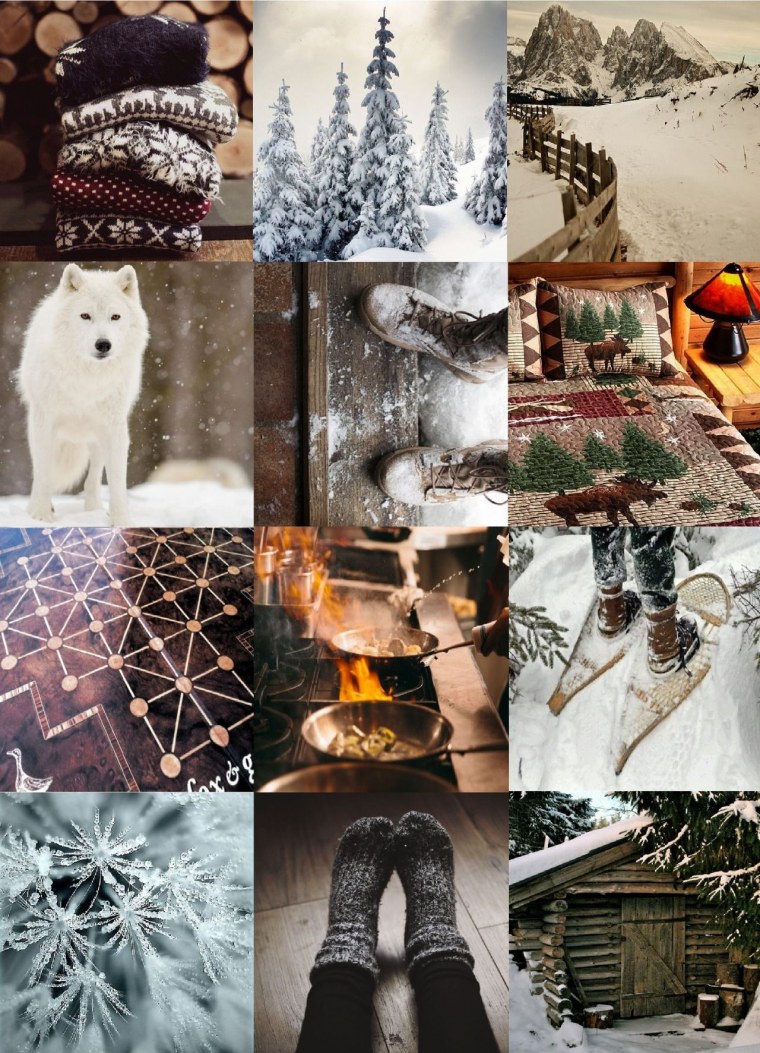 Эстетика зимы коллаж
